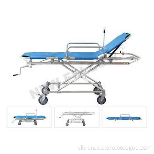 High Strength Aluminum Adjustable Ambulance Trolley Stretch